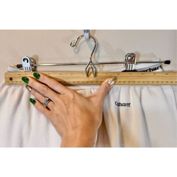 Carhartt Tall Spell Out Waffle Knit Base Layer Cream Thermal Long Johns Large - Picture 7 of 10